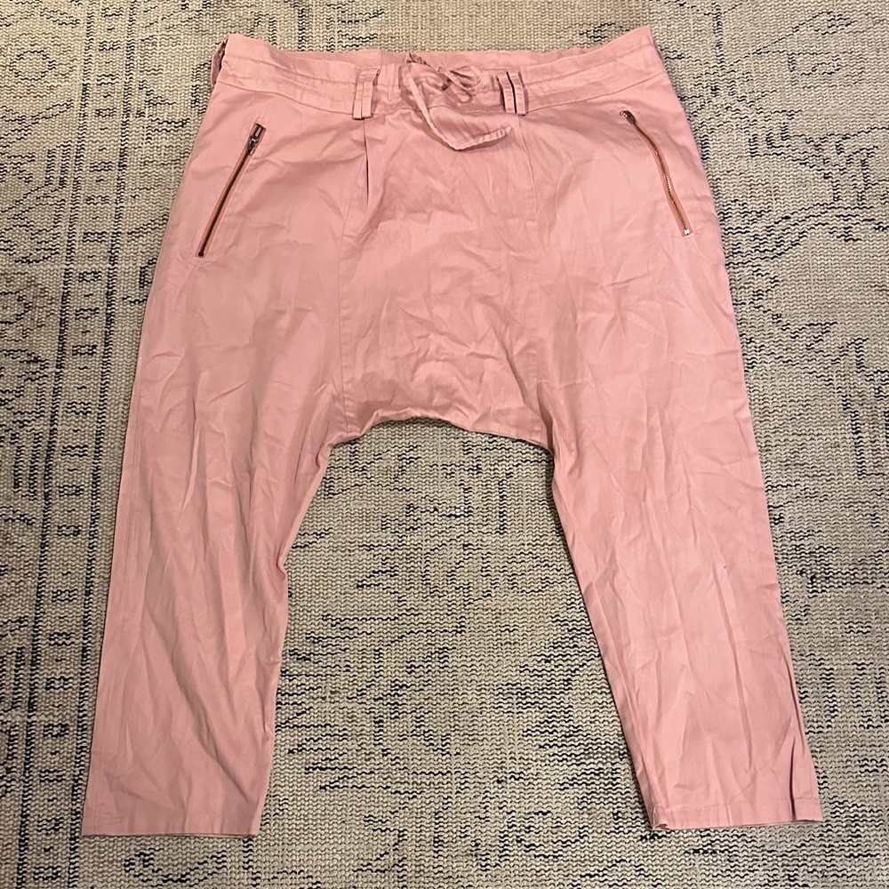 Women’s trunk Pink Drop-Crotch cotton Pants Medium